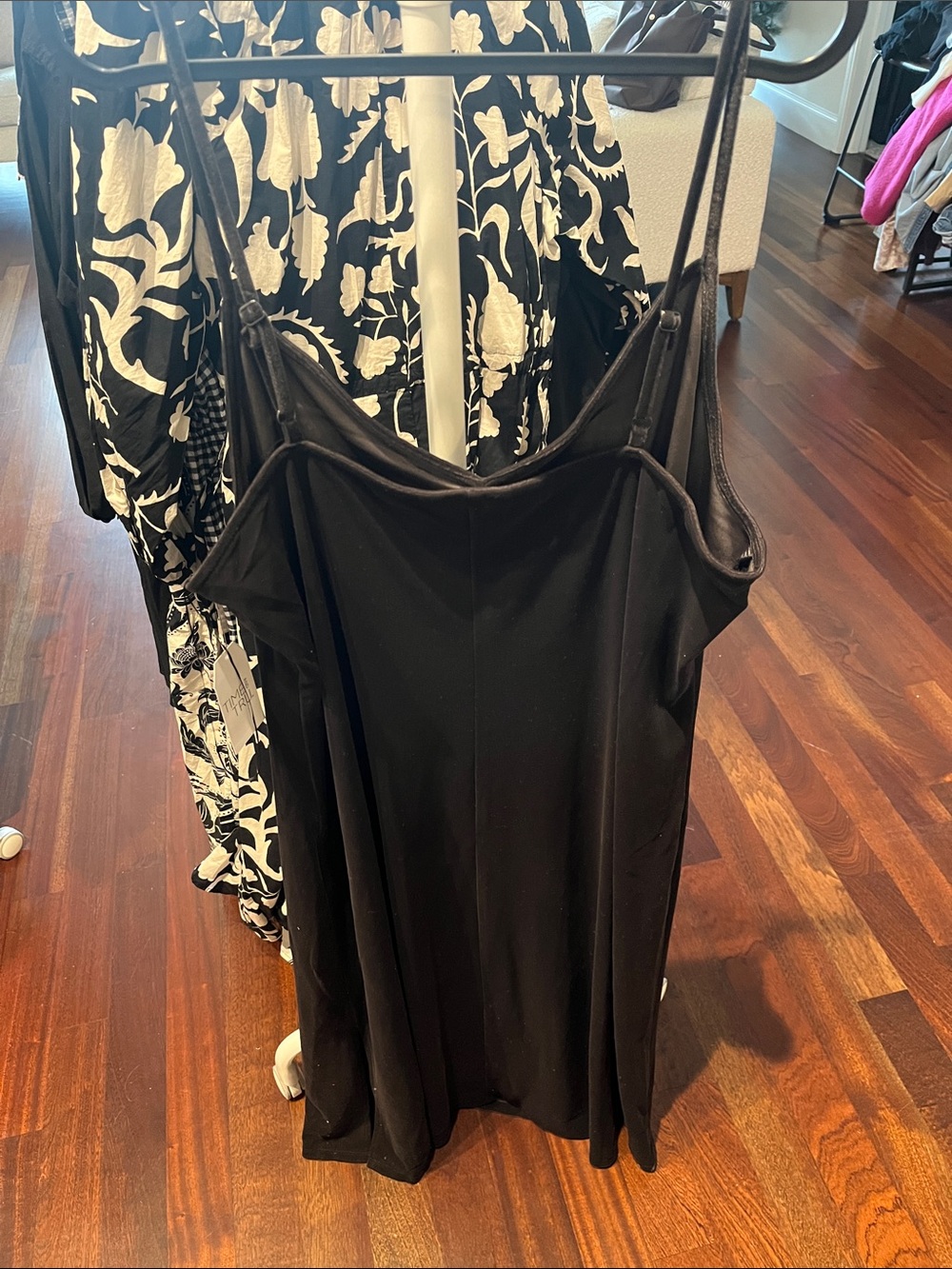 Time and Tru Black Spaghetti Strap Slip Dress